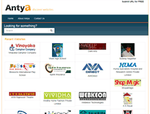 Tablet Screenshot of antya.com
